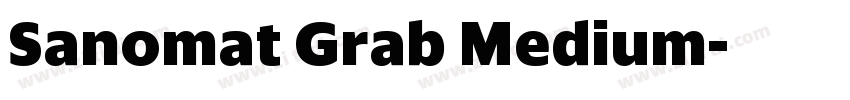Sanomat Grab Medium字体转换